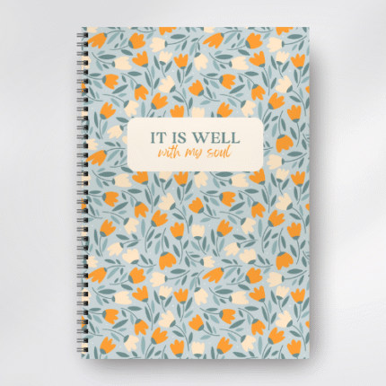 It Is Well Floral A5 Notebook